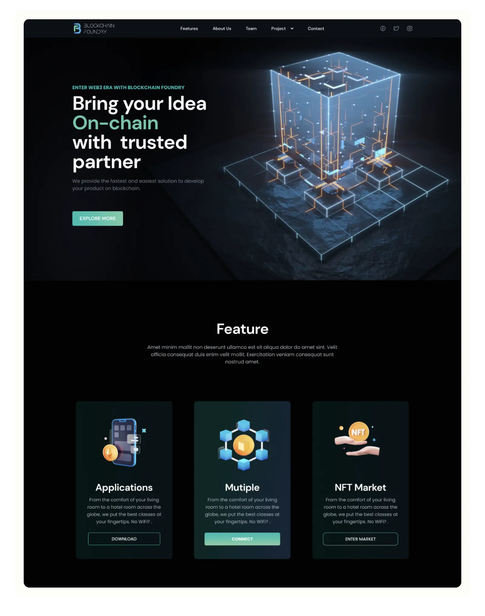 Blockchain Foundry — product showcase 1