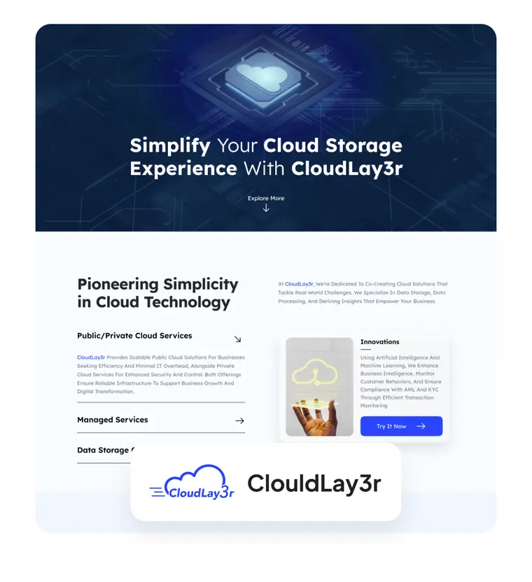 Cloud Layer — Web Design